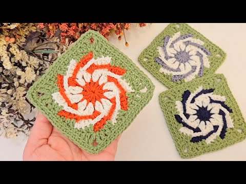 Видео: Я увидела это на Pinterest, и мне понравилось💯👍вязание крючком квадратного мотива розы ветров