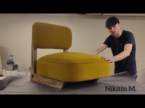 Видео: HOW to MAKE an ARMCHAIR. КРЕСЛО ДЛЯ ОТДЫХА