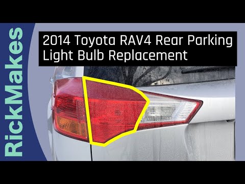 Видео: Замена заднего габаритного фонаря Toyota RAV4 2014 года