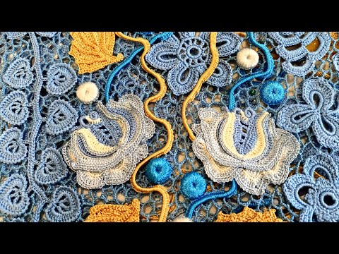 Видео: Вязание сеточки в Ирландском кружеве , урок для начинающих и не только.