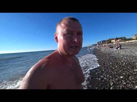 Видео: летим в Сочи Отдых как летом! Адлер  Загораем Купаемся Пьем