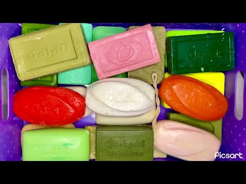 Видео: ASMR🧼cutting soap🔪Резка мыла🎶❤️Большие бруски мыла🧼💚🩷🩵❤️🤍🧡