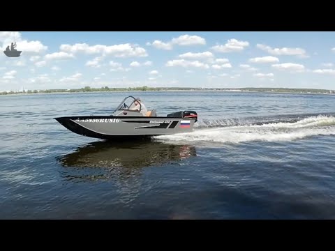 Видео: Замеры скорости с 13м винтом HDX T20FWS (30 л.с) Swimmer 400 Z