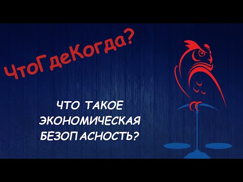 Видео: Что такое Экономическая безопасность?