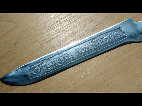 Видео: Изготовление ножа из быстрореза Р-18 (Часть 2) Травление