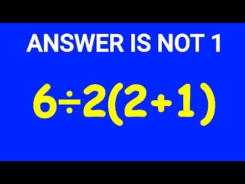 Видео: Только умные люди могут решить эту математическую задачу! Тест PEMDAS.