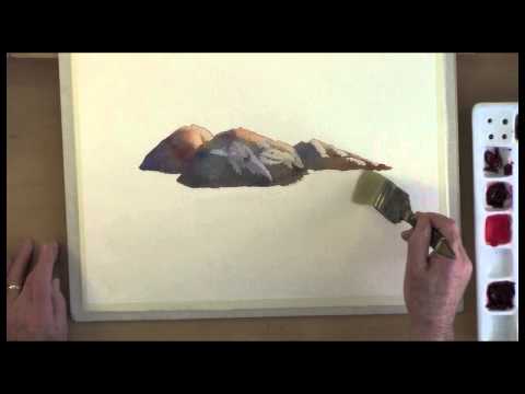 Видео: Рисование и вырезание камней акварелью