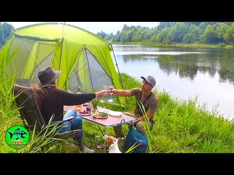 Видео: РЫБАЛКА на РЕКЕ с ЖЕНОЙ. Ночуем. Отдыхаем. Ловим рыбу.