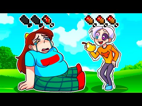 Видео: 😨 Майнкрафт но МЫ ХУДЕЕМ ОТ ЕДЫ!