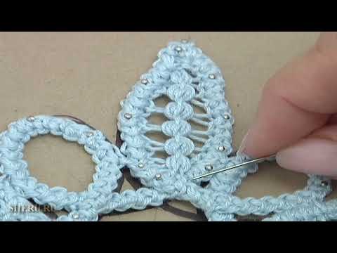Видео: Нежная снежинка в технике румынского кружева. Урок 73