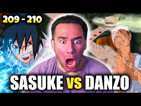 Видео: САСКЕ ПРОТИВ ДАНЗО!! Реакция на Naruto Shippuden: Эпизоды 209 и 210