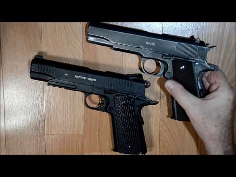 Видео: Пистолет пневматический Borner KMB-77 (1911 / Kimber Warrior)