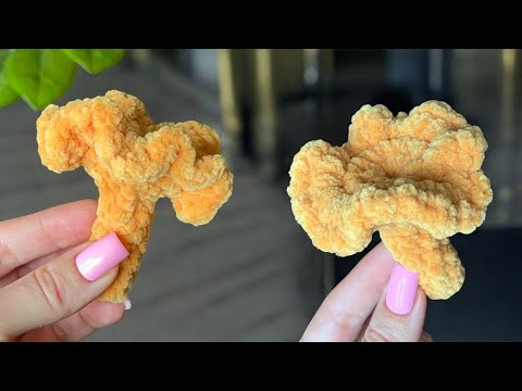 Видео: Вяжем гриб лисичка крючком // мастер-класс 