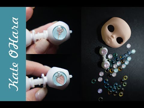 Видео: Чипы для Blythe. Тестируем мерцающую бумагу. Как приклеить и вырезать чипы.