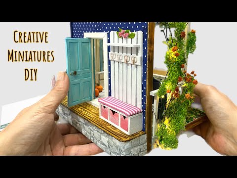 Видео: Создание красивого миниатюрного интерьера - DIY DIORAMA
