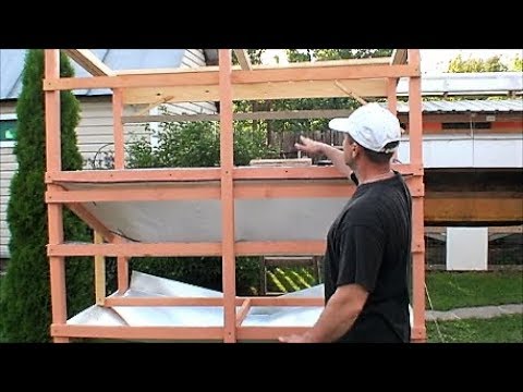 Видео: Строим клетку для кроликов ВТОРАЯ ЧАСТЬ навозосборник.