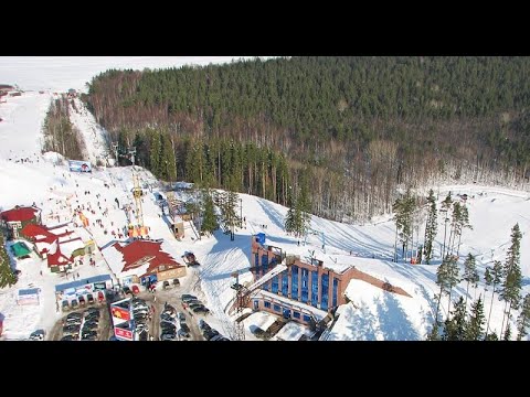 Видео: КОРОБИЦЫНО. "КРАСНОЕ ОЗЕРО" - ГОРНОЛЫЖНЫЙ КУРОРТ. СНОУБОРДИНГ.