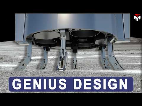 Видео: Новая конструкция посадочных опор космического корабля SpaceX для посадки на Луну шокировала NASA!
