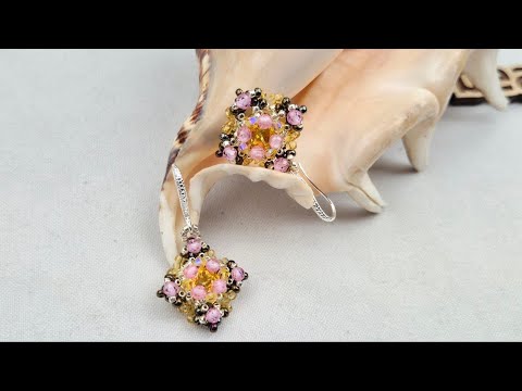 Видео: Новый элемент для бижутерии, Серьги.