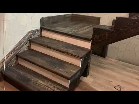 Видео: Лестница в загородный дом 13 часть