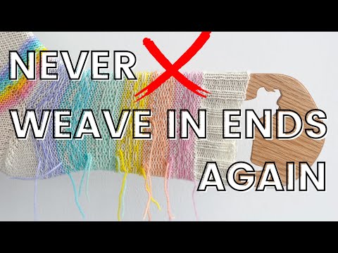 Видео: 4 способа завязывать концы ниток | Хитрости вязания | Вплетение концов ниток | Knitty Natty