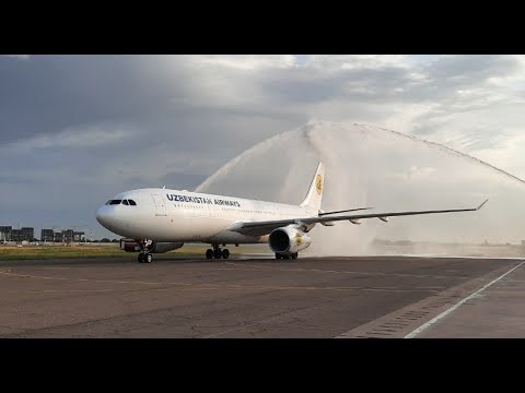 Видео: Прибытие второго Airbus A330 в авиакомпанию Uzbekistan Airways