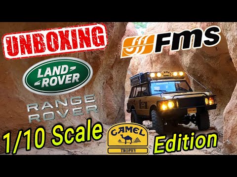 Видео: Распаковка и тест-драйв Range Rover FCX10 FMS Camel Trophy с дистанционным управлением #rcoffoad ...