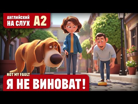 Видео: Я не виноват! Веселый рассказ (уровень А2). Английский на слух.