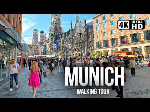 Видео: МЮНХЕН, Германия 🇩🇪 Центр города, пиво и баварская атмосфера | Пешеходная экскурсия в формате 4K