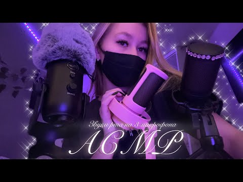 Видео: АСМР💗звуки рта на 3 микрофона 🎙️