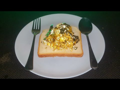 Видео: Аффинаж Пищевого ЗОЛОТА!!/Золото которое едят/