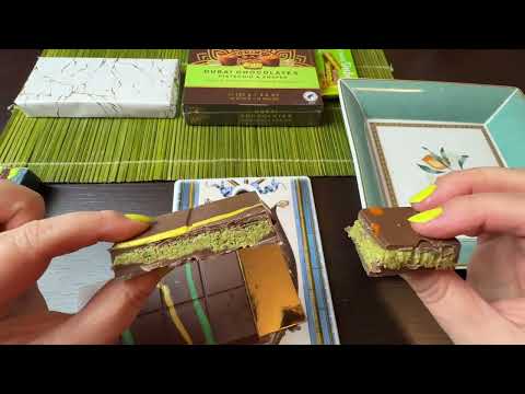 Видео: ASMR EATING ДЕГУСТИРУЮ ДУБАЙСКИЙ ШОКОЛАД 7 РАЗНЫХ ПРОИЗВОДИТЕЛЕЙ ШЕПОТ АСМР ВИДЕО