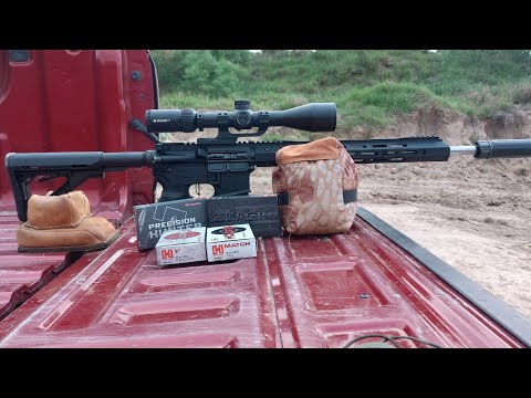 Видео: Bear Creek Arsenal 6 мм ARC UPPER. ТЕСТ на точность с Hornady V-Match и т.д. и Dead Air Sandman S.