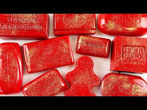 Видео: ASMR Cutting colored soap. Carving soap. Резка крашенного мыла.