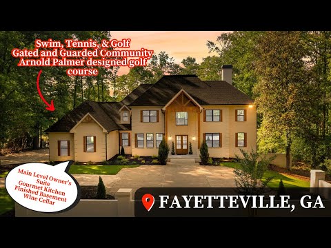 Видео: Жизнь в Фейетвилле, Джорджия | Четырехсторонний кирпичный дом | Экскурсия по дому | Берег озера |...