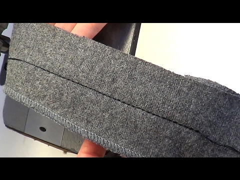 Видео: Как прострочить отделочную строчку в три нитки из одной катушки