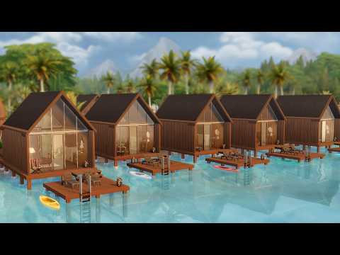 Видео: Побег в Гибби-Пойнт / The Sims 4 / без CC / покадровая съёмка