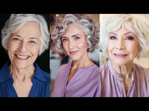 Видео: Стрижка для женщин 50+, 60+ и 70+ — женская стрижка