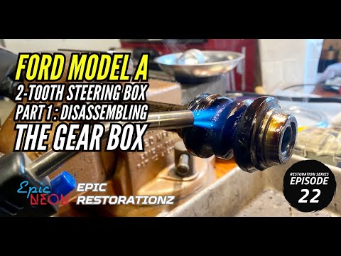 Видео: Ремонт рулевого механизма Ford Model A 1930 года с двумя зубьями | Разборка | Червячная передача ...
