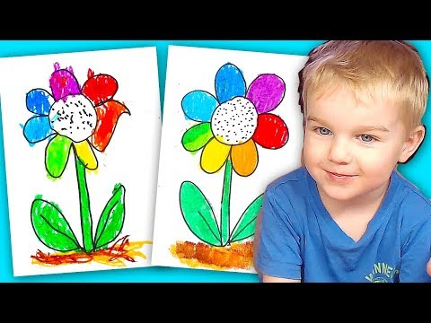 Видео: Цветик СЕМИЦВЕТИК рисование для детей