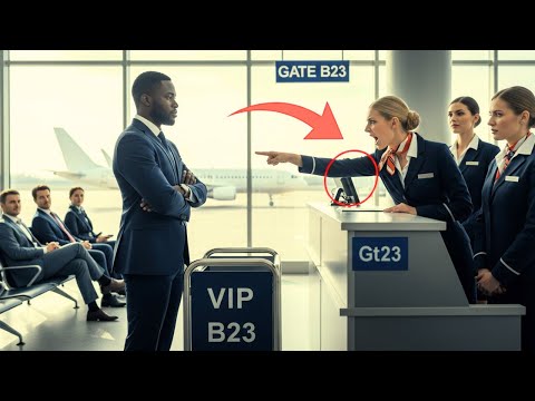 Видео: Чернокожему мужчине отказали в доступе к VIP-посадке, но он поприветствовал генерального директора