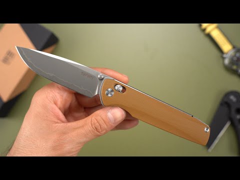 Видео: Нож SRM Terrier bead blast сталь 140Cr Laminated рукоять Tan G10 (258L-GW2)