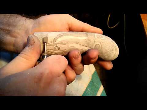 Видео: "Осьминог"процесс резьбы (Octopus carving process) .