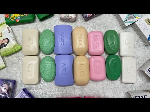 Видео: Сухое мыло «мыльные братья» 🤍🧡💜💚/ Dry soap cutting / ASMR