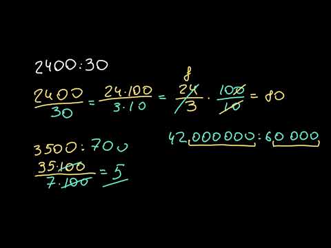 Видео: Методи ділення чисел, кратних 10, 100 і 1000 | Академія Хана