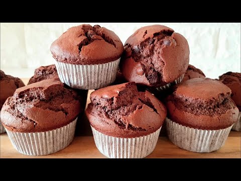 Видео: Шоколадные маффины с шоколадной крошкой. Легкий и вкусный рецепт!