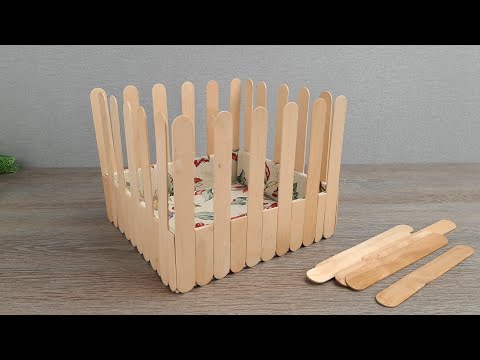 Видео: Невероятный результат из деревянных палочек и картонной коробки.