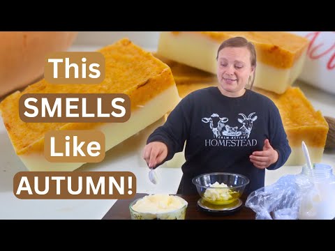 Видео: 🎃 Рецепт мыла из тыквы и специй | Холодный способ изготовления осеннего мыла 🍂
