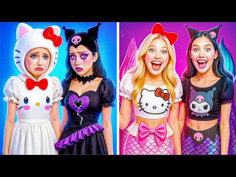 Видео: Привет Китти💖 Куроми 🖤 становятся русалками 🧜‍♀️ Магический вызов трансформации