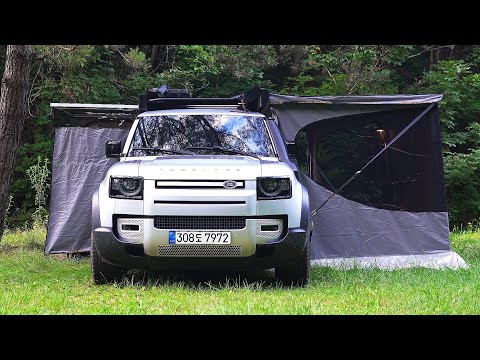Видео: Кемпинг в одиночестве в тайном раю | Автомобильный кемпинг Land Rover New Defender